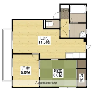 メゾン・ド・エスプリ B棟【1階】の間取り