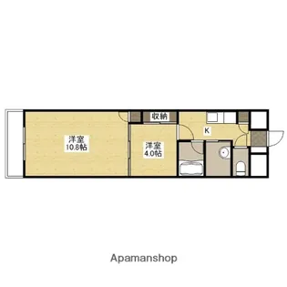 クレセント・ヒルズ【9階】の間取り