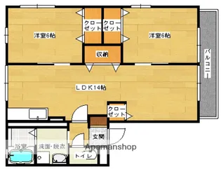 SKハイツ【1階】の間取り