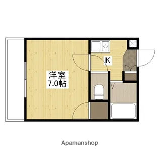 パーク朝日【6階】の間取り