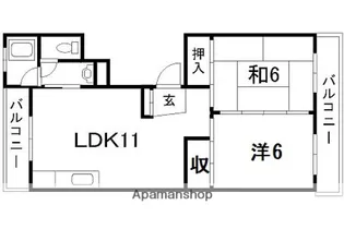 若草ビル【2階】の間取り