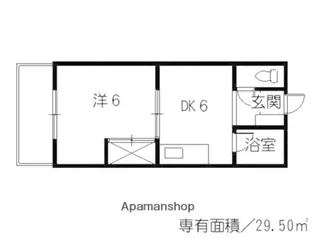 第5鍵山ビル【3階】の間取り