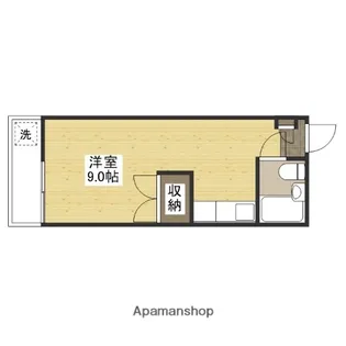 スクエアハウス【2階】の間取り