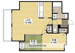 グランツ十日市【3階】の間取り