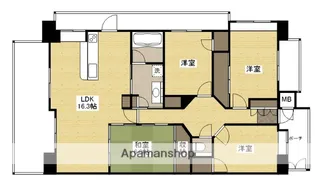 フローレンス緑井グランドマーク弐番館【13階】の間取り