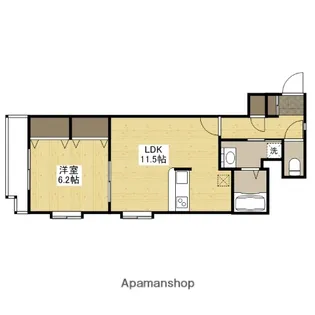 ベリーノ竹屋町【4階】の間取り