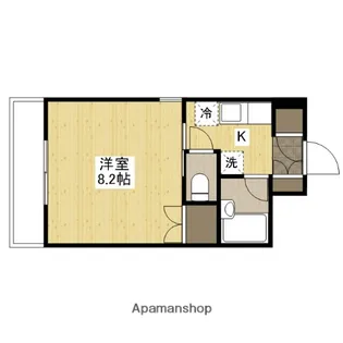 ラードクルーセ【5階】の間取り