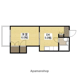 松岡ビル【4階】の間取り