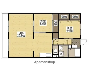 グリーンゼファー【3階】の間取り