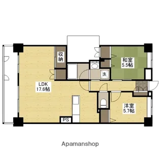 クレイドル西原駅東【3階】の間取り