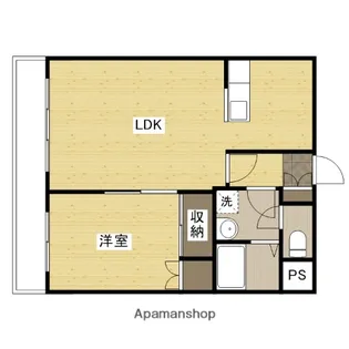 ソレイユ高陽Ⅱ【4階】の間取り