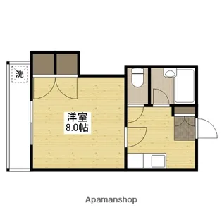 Yビル弐番館【1階】の間取り