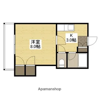 Yビル弐番館【1階】の間取り