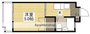 スカイコーポ温品【3階】の間取り