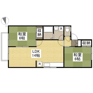 ファミールHIRO C棟【2階】の間取り