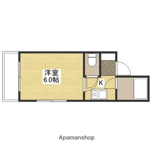 サンライズ矢賀A【5階】の間取り