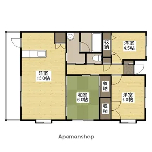 レジデンス大町西館【8階】の間取り