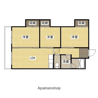 ルービンスくるめ木【2階】の間取り