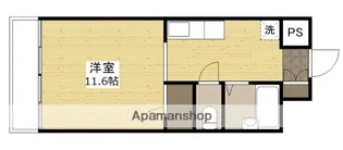 パティオ東荒神【3階】の間取り