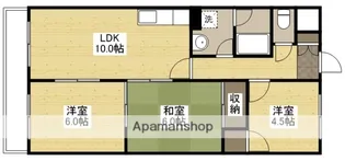 デンファーレ祇園【4階】の間取り
