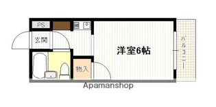 ジャルダン三筋【2階】の間取り