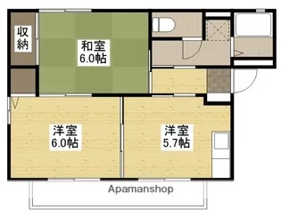 グローリー木村A棟【1階】の間取り