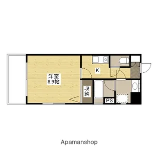 アイビースクエア寺町【4階】の間取り