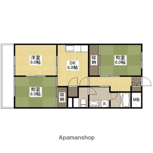アイレスト牛田早稲田【3階】の間取り