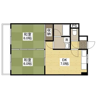 ジョイパレス南観音【3階】の間取り