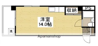 サンライズ西霞【3階】の間取り