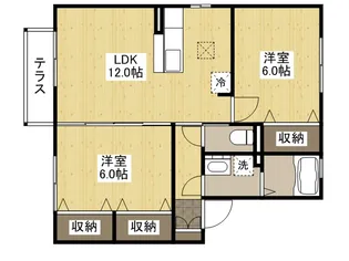メゾン四季壱番館【1階】の間取り