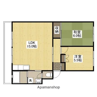 サンコーポ井口B棟【2階】の間取り