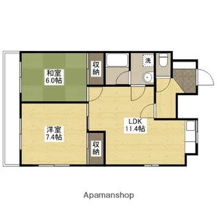 アトラス大町【5階】の間取り