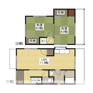 広島県広島市安佐南区相田7丁目【一戸建】の間取り