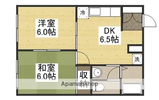 皆賀コーポラス【1階】の間取り