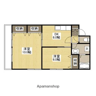 グリーンヴィラ大宮【203号室】の間取り