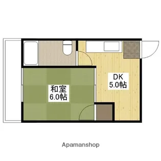 シャトー舟入【3階】の間取り