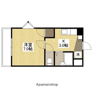 セレーヌ品川【7階】の間取り
