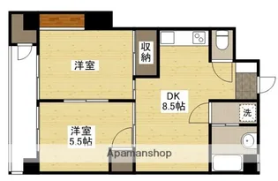 第2間ビル【2階】の間取り