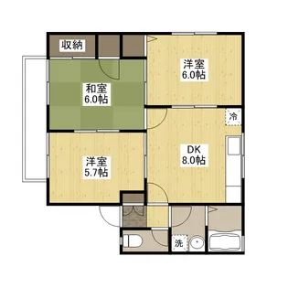 セジュール相田A棟【1階】の間取り
