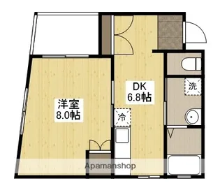 FLECHIR−KUB【1階】の間取り