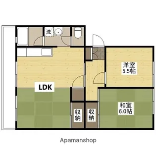 山根マンション【4階】の間取り