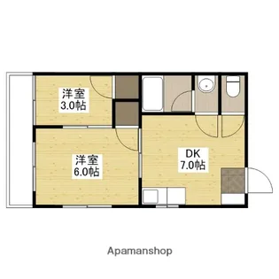 中島ビル【2階】の間取り