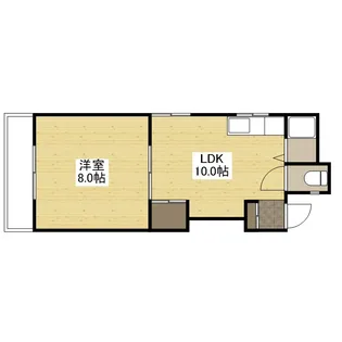 第1田中ビル【202号室】の間取り
