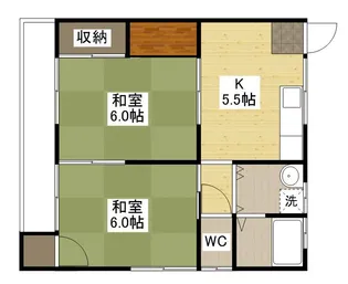 コーポ宮路【2階】の間取り