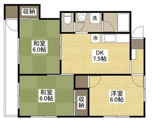 クツナイビル【2階】の間取り