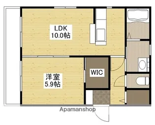 シャルム千田【1階】の間取り