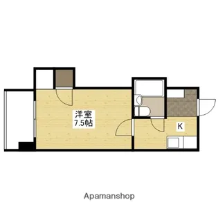 レジデンス三篠【4階】の間取り