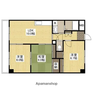 ドリーム中村【2階】の間取り