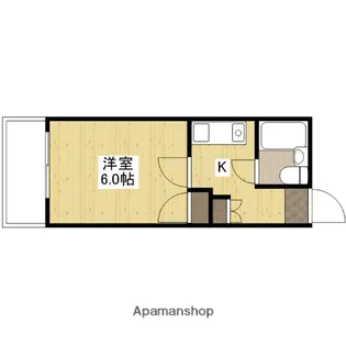 パルコープ庚午【2階】の間取り